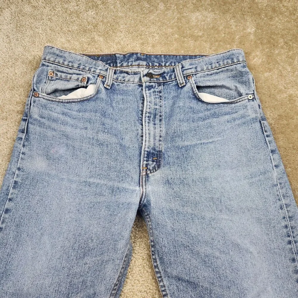 Levi's Vintage 505xx 92 Made In USA Medium Blue Wash Jeans Men's Size 38x30 #730